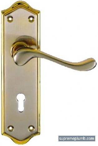 Belmont Lever Lock Polished Brass - Satin Nickel - SOLD-OUT!! 